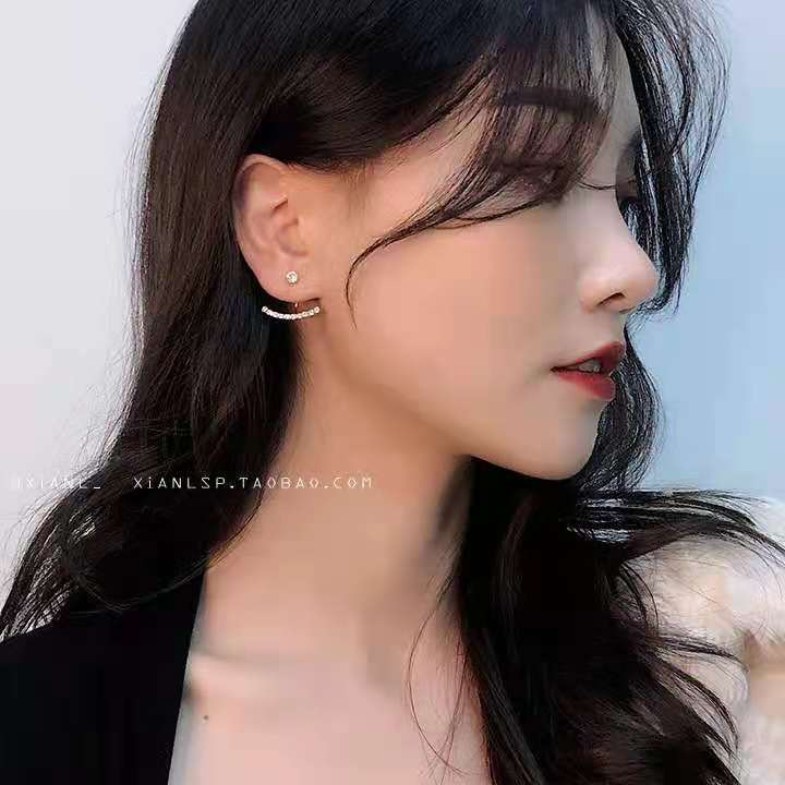 Sier VENUS Serling Moda Semplice Micro Intarsiato Zircone Orecchini Design Ragazza Accessori Donna Gioielli Per_voghion.com