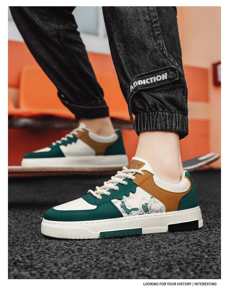 Große Größe Herrenschuhe Außenhandel 45-48 Neue Board Schuhe Trendy Vielseitig Weiche Sohle Sport Und Freizeit weiße Schuhe_voghion.com