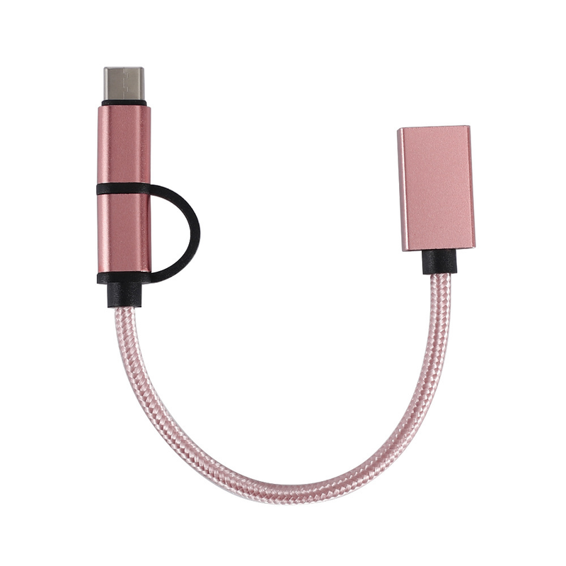 Music Festival Micro USB Type-C vevd 2-i-1 OTG-adapter_voghion.com