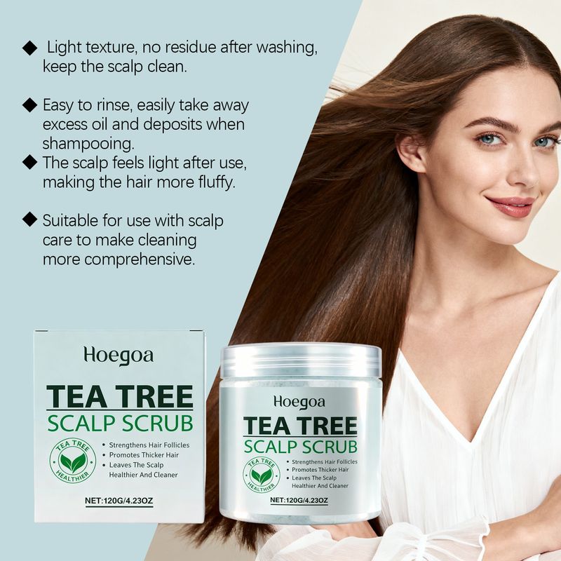 HOEGOA Moisturizing Oil Control Fluffy Hair Refreshing Scalp Scrub Cleansing Cream_voghion.com