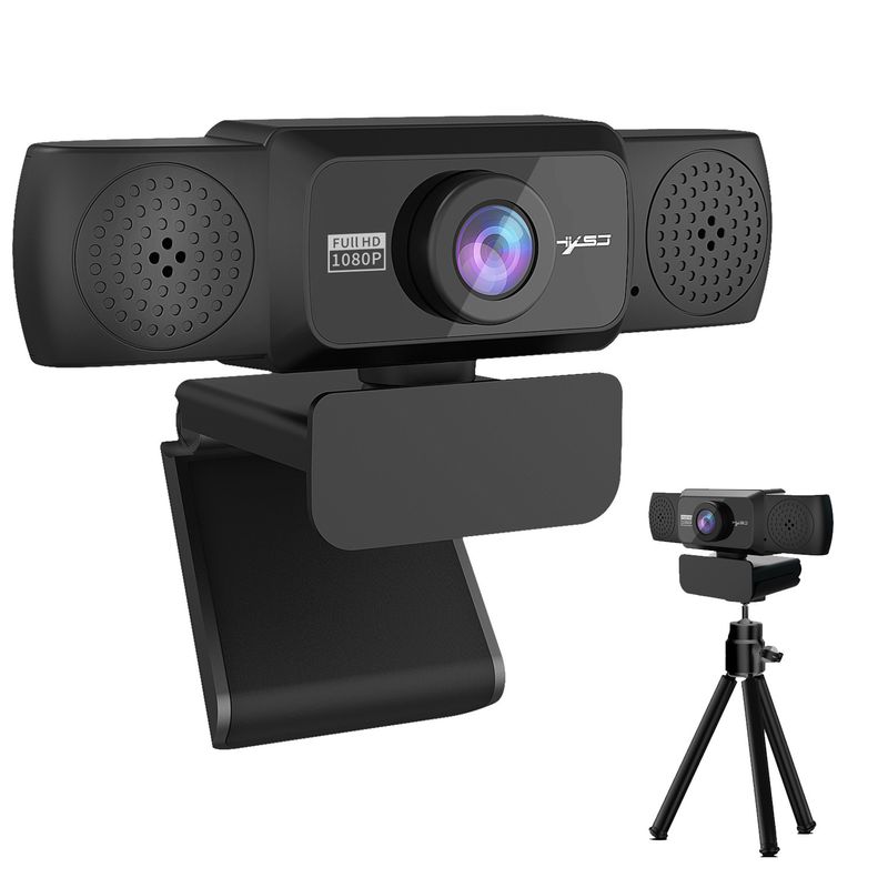 Nueva computadora S5 de alta definición 1080P con cámara de conferencia giratoria de 360 grados para transmisión en vivo de cursos en línea_voghion.com