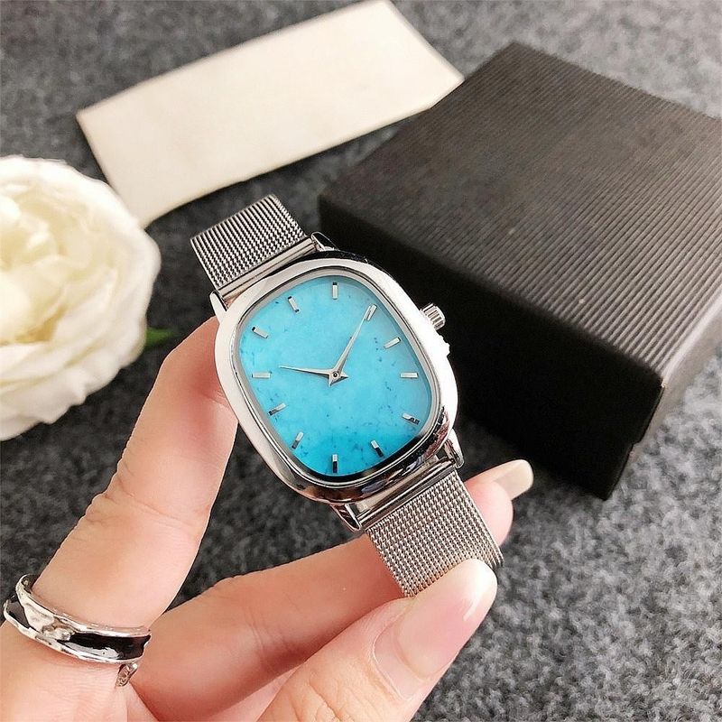 Orologio sportivo da donna elegante, multifunzionale, quadrato, con cinturino in pelle, semplice e alla moda, in madreperla, di lusso._voghion.com