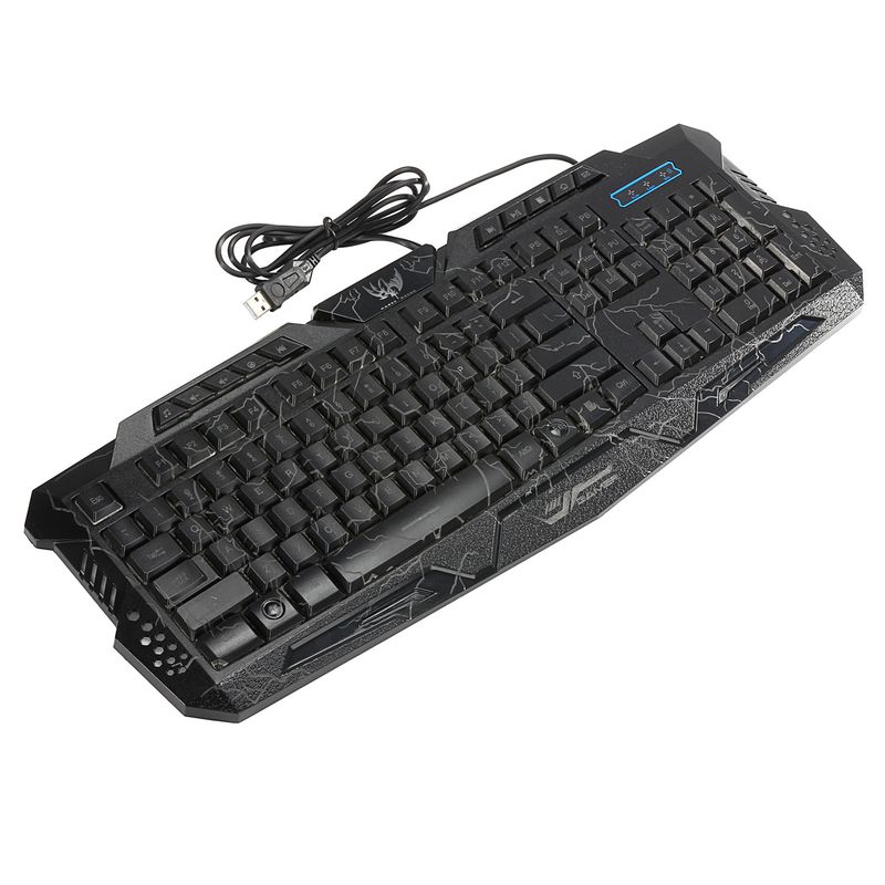 Noul set J60 English Cracked cu mouse colorat pentru joc și tastatură cu iluminare din spate în trei culori_voghion.com