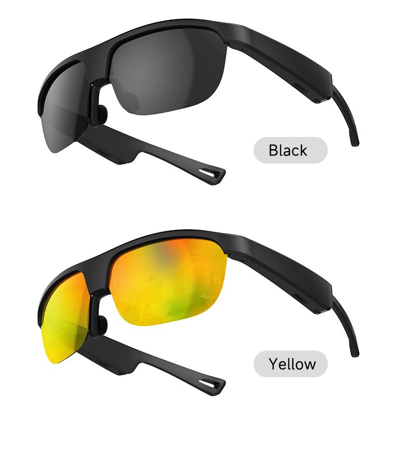 G02 TWS Kabellose Bluetooth-Smart-Brille, schwarze Technologie, offene Sonnenbrillen-Ohrhörer ohne Ohr_voghion.com