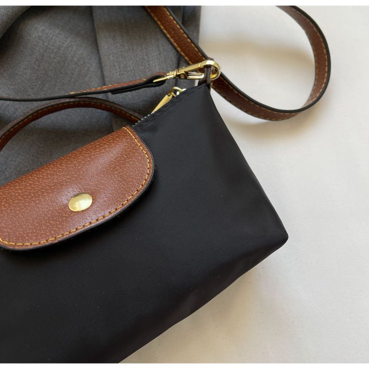 2024 New Nylon Dumpling Bun for Female Niche, Dragon Mini Xiang Splicing Handbag, Premium Single Shoulder Crossbody Bag_voghion.com