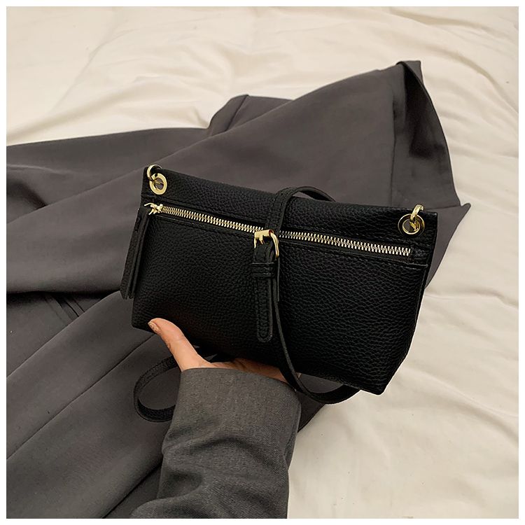 Modello unico di litchi in morbida pelle 2024 Nuova borsa a tracolla monospalla alla moda estiva Versatile piccola borsa da trasporto_voghion.com