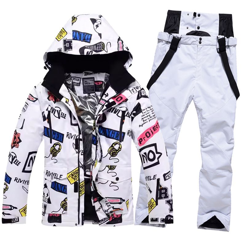 Ensemble de ski cross-country pour homme, coupe-vent, imperméable, chaud, respirant, simple ou double, avec pantalon_voghion.com