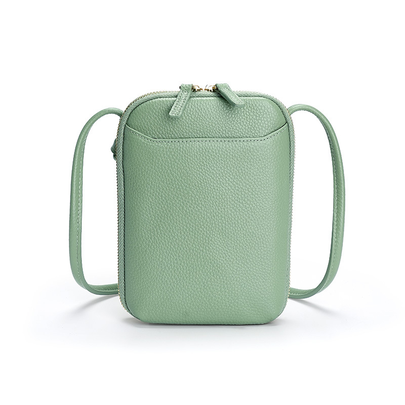 für neue Nischen-Design Schulter Trendy einfache echtes Leder Telefon Frauen Umhängetasche Mini_voghion.com