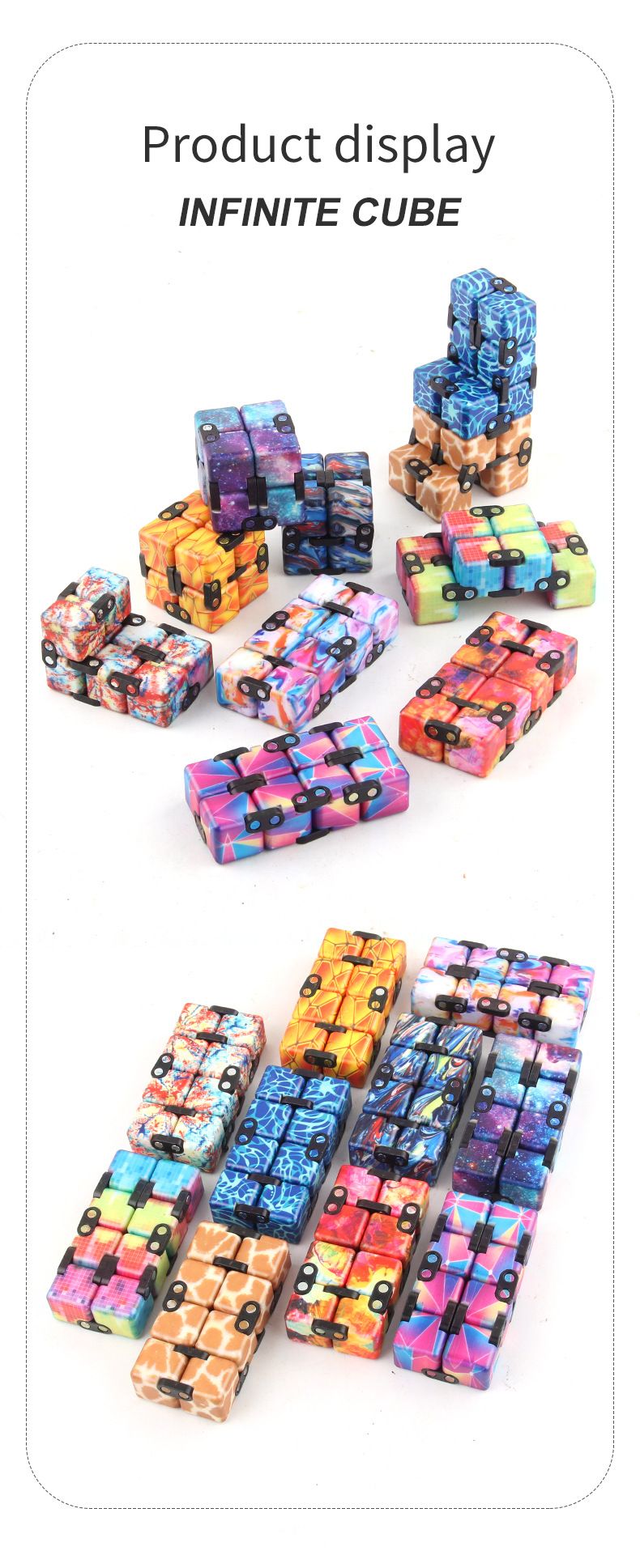 Giocattoli antistress Cubo di decompressione di Halloween all'ingrosso Cubo infinito per bambini Regalo di Natale Giocattolo di decompressione_voghion.com