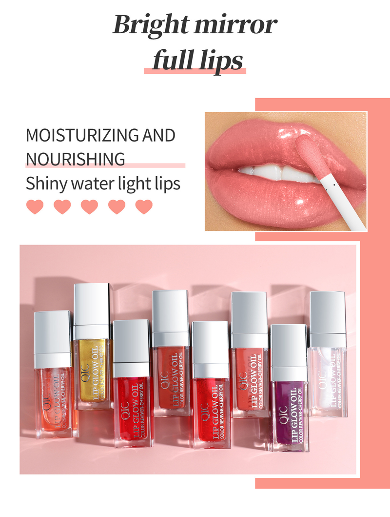 QIC Qini Color Moisturizing&Moisturizing lipstick Transparent Duet Honey Glass Lip Lotion_voghion.com