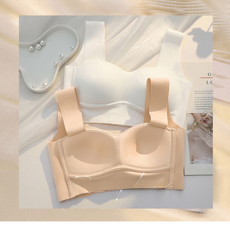 Summer Thin Anti-slip Tube-type Chest Wrapping Underwear Women's Big Chest Small Chest Gathering Strapless No-Mark Bra_voghion.com