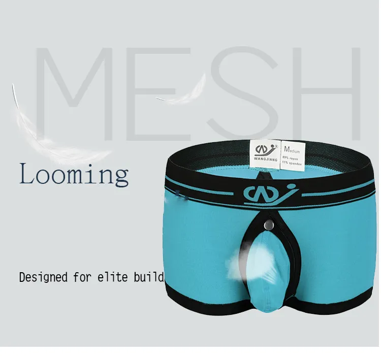 Briefs Panties Jiang Modal Boxer Shorts Men Sexy Open Back Underwear Male Remove Separate Pouches Bag Mens Un_voghion.com