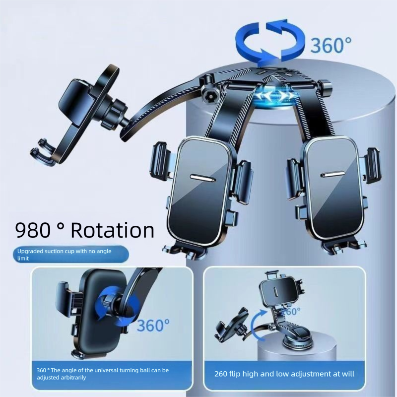 Nuevo soporte resistente al calor para el salpicadero del coche, plegable, giratorio, adhesivo con ventosa, soporte multifuncional._voghion.com