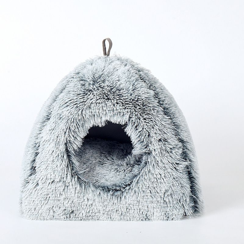 Zamknięty, ciepły namiot dla kota, małego psa, długowłosego chomika, świnki morskiej, królika_voghion.com