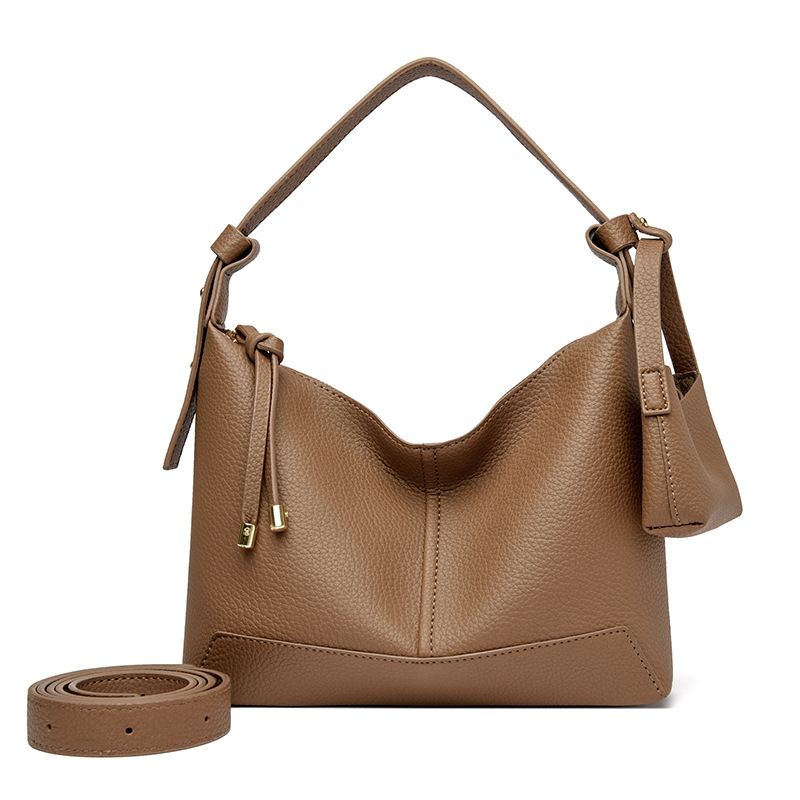 Summer 2025 New Series Lunch Box Niche Underarm Baguette High-Quality Soft Leather Shoulder Crossbody Women's Bag_voghion.com