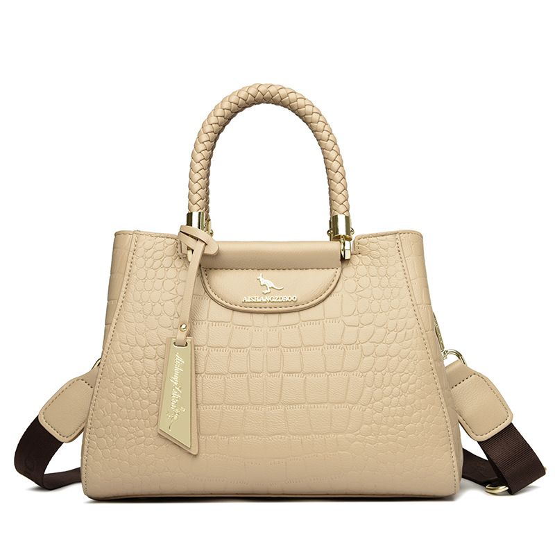 Borsa a mano con motivo a pietra 2025, nuova moda, versatile, stile tote, da donna, borsa a tracolla_voghion.com