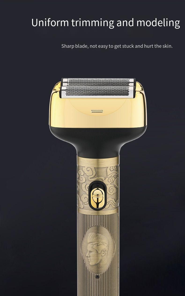 Neu Drei-in-One Elektrische Kolben Rasierer Nase Trimmer Haar Clipper Set Metall Kupfer_voghion.com