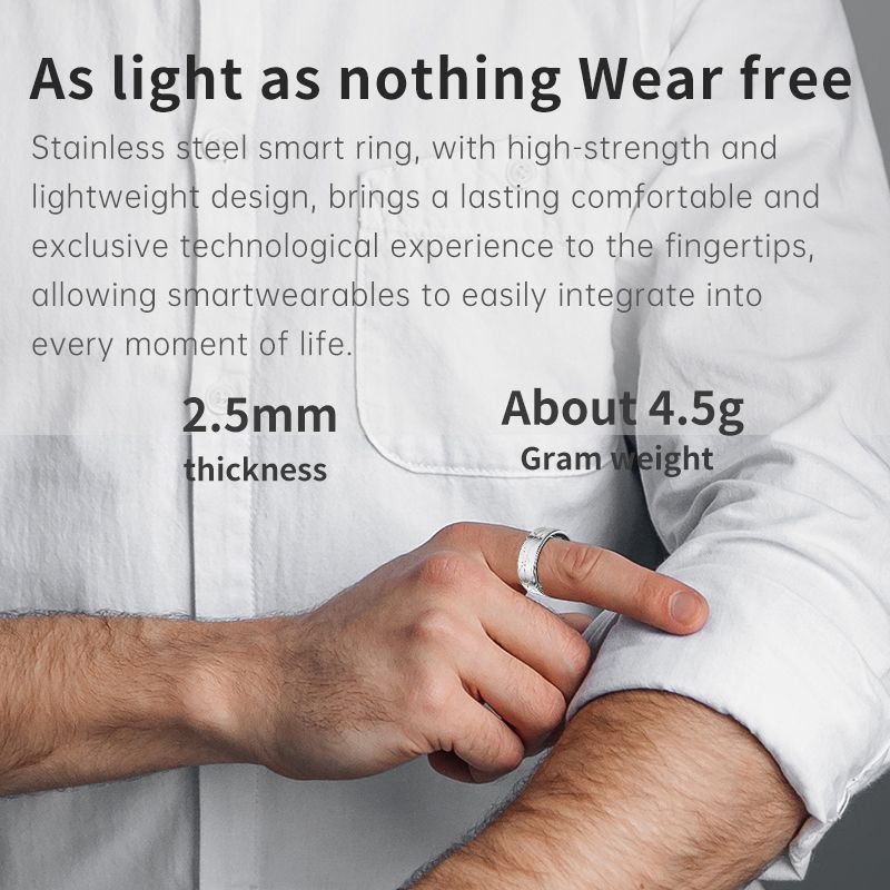 Smart Ring Can Brush Video E-book, Monitor Heart Rate, Blood Oxygen Sleep, Remote Control Photo, Sports, Women's Health, Smart Ring_voghion.com