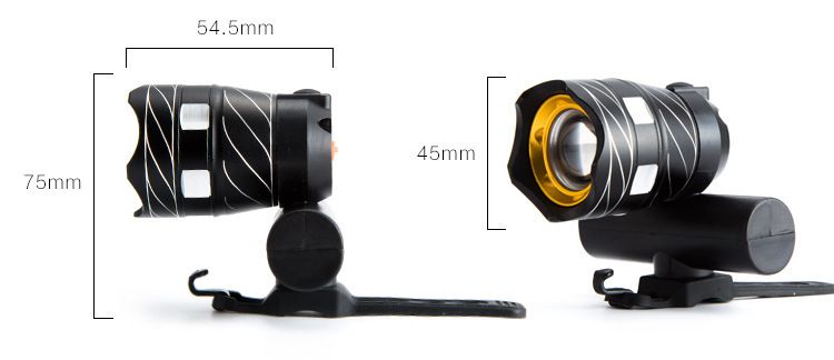 Faro anteriore per bicicletta, impermeabile, per mountain bike, in lega di alluminio T6, luce forte, luce ad alta luminosità, illuminazione anteriore per bicicletta_voghion.com