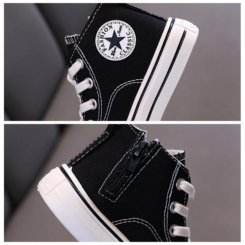 SHLIANG Kinder Casual Für Mädchen Jungen Leinwand Frühling Herbst Sunmer Chindren Turnschuhe High Solid Mode Sport Schuhe SA020_voghion.com