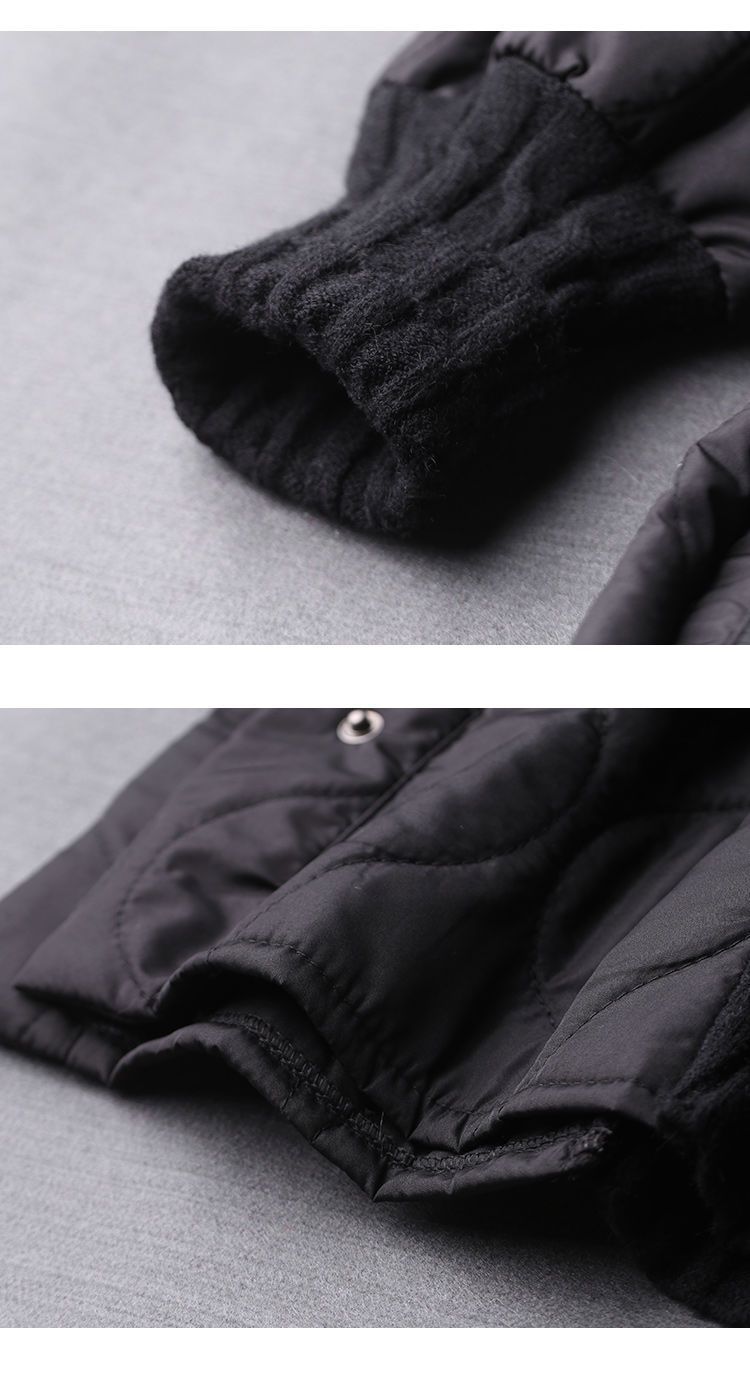 Frae Kleeder Pullover Splicing Strick Pullover fir Fett MM Héichhals Pullover Bottom Shirt fir Fraen Zwee Stéck Tops Hierscht a Wanter nei_voghion.com