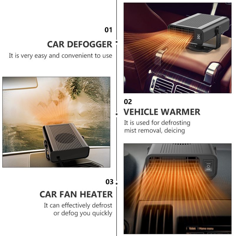 Riscaldatore per auto Riscaldamento e ventola Coog Deer Auto Snow Dispositivo USB per veicoli per ABS Scaldino durevole_voghion.com