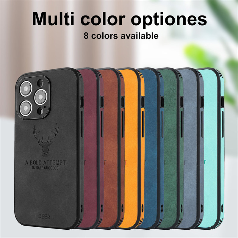 Per iPhone14 Custodia per telefono ultra sottile Silky Feel De Cortex per iPhone 14 13 12 11 Pro Max Texture Leath Protection_voghion.com