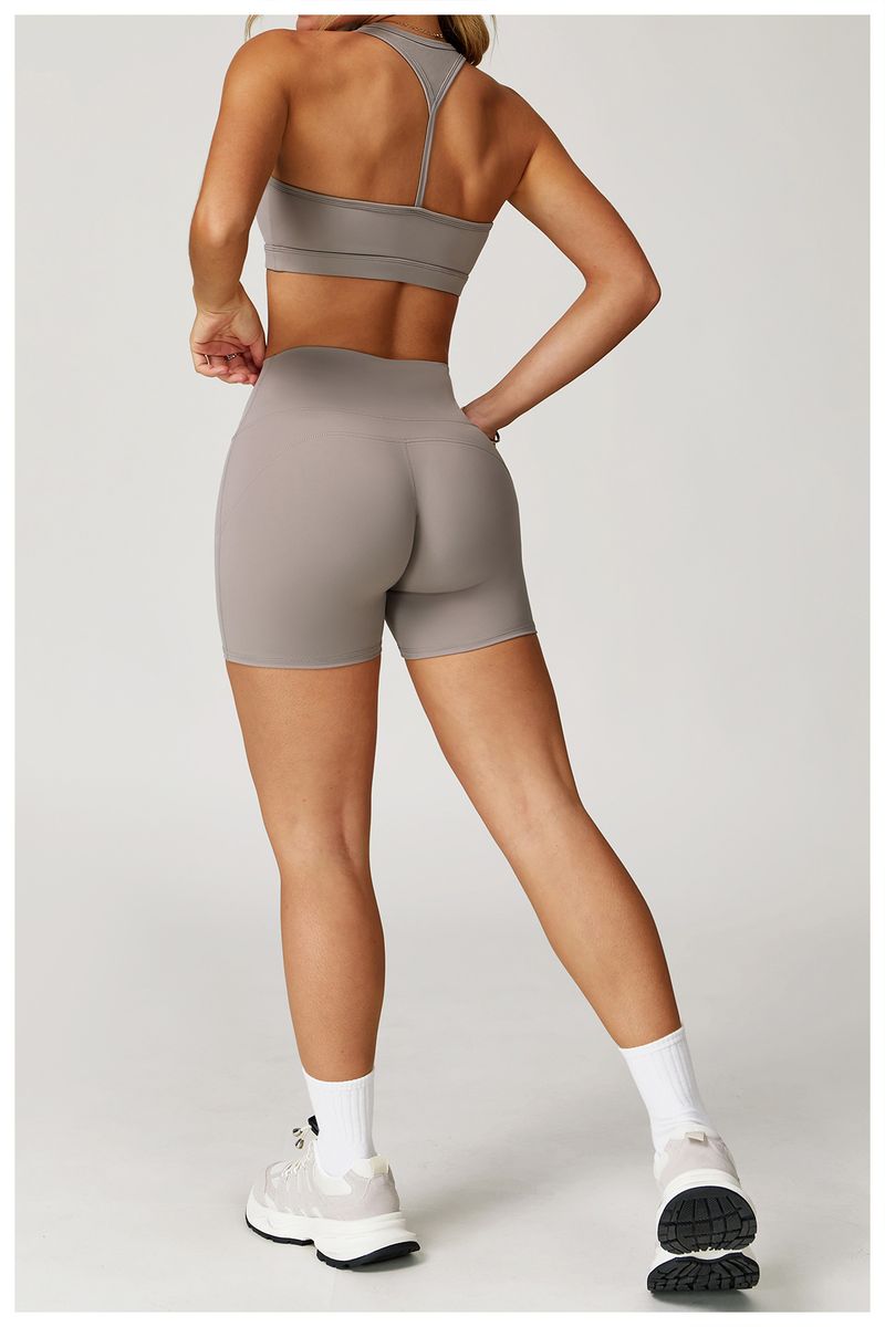 Women's Seamless High-Waisted Yoga Set With Butt-Lifting Design - Nylon Spandex Workout Outfit For Running, Fitness & Gym_voghion.com