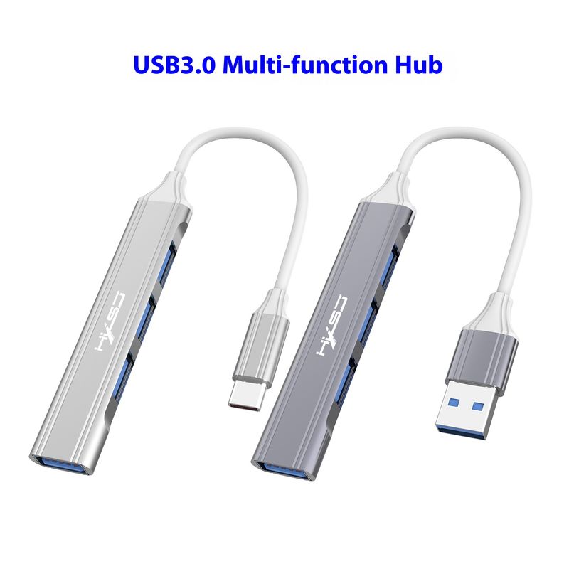 Vezetékes HUB fém multifunkcionális hub USB 3.0 dokkoló Type-C notebook PC-khez_voghion.com