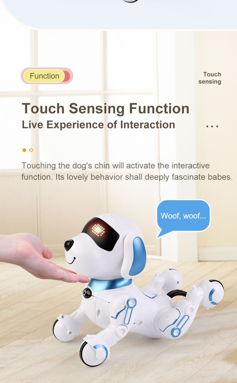 Smart Robotic Dog For Kids Interactive Remote Control Electric Toy With Educational Features For Boys And Girls_voghion.com