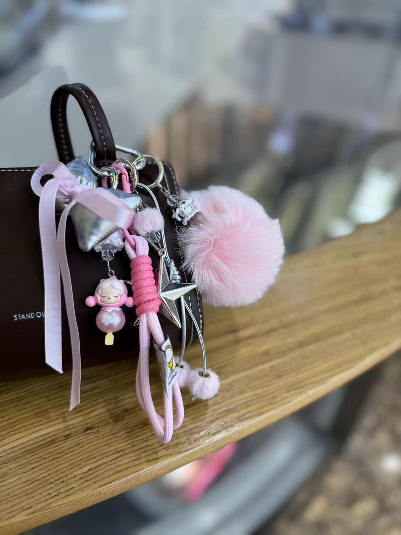 Bag Charms Plush Bag Pendant Cute Doll Pendant High Value Keychain Accessories_voghion.com