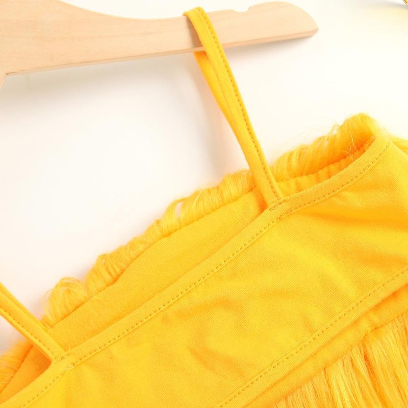 Mother & Kids Children's Clothing Popular Spring And Summer Fur Suspenders Solid Color Leather Shorts Suit With Belt_voghion.com