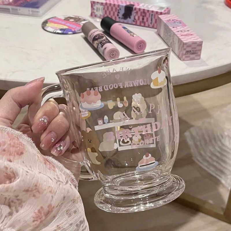 Tazza in vetro antiscottatura a forma di orso, design di alta qualità, grande capacità, portatile_voghion.com