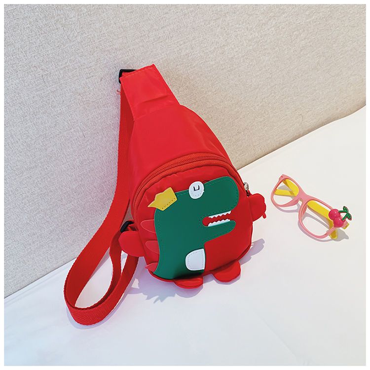 Cartoon Dinosaurier Kinder Brust süße Mädchen Rucksack Jungen Baby Diagonal Straddle Tasche_voghion.com