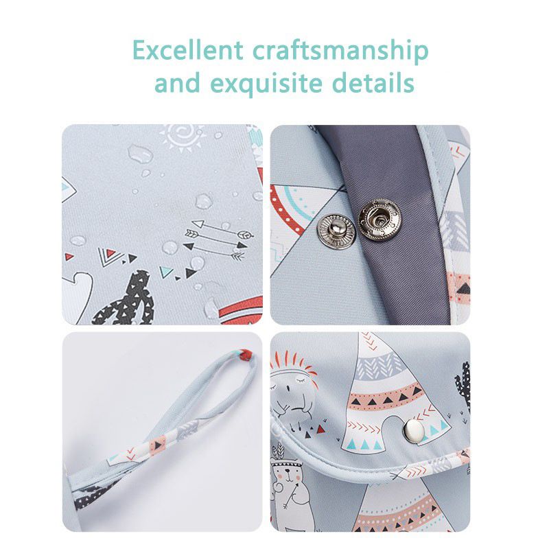 Oxford Cloth Waterproof Baby Diapers Storage Bag Out Carrying Mommy Bag Liner Reusable and Portable Single Pocket Dry Bag_voghion.com