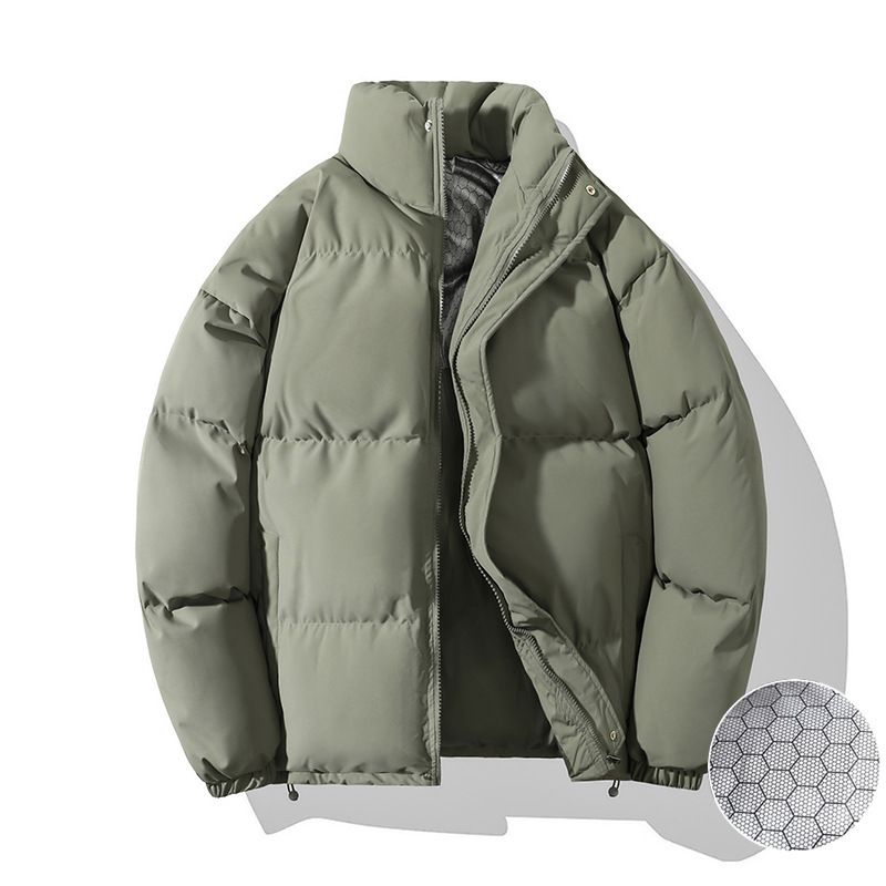 Piumino invernale unisex in grafene, termico, ampio, giacca imbottita in cotone, alla moda_voghion.com