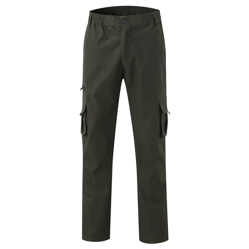 New style men's casual multi-pocket loose straight cargo outdoor trousers pants_voghion.com