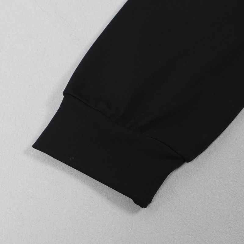 Damenbekleidung Zweiteiliges Set mit Kapuzenpullover mit Bandnähten_voghion.com