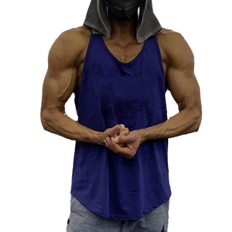 Muscle Trendy Loose Racerback Quick-Dry Running Gym Top Brothers Sports Fitnessbekleidung Trainingsweste für Männer_voghion.com