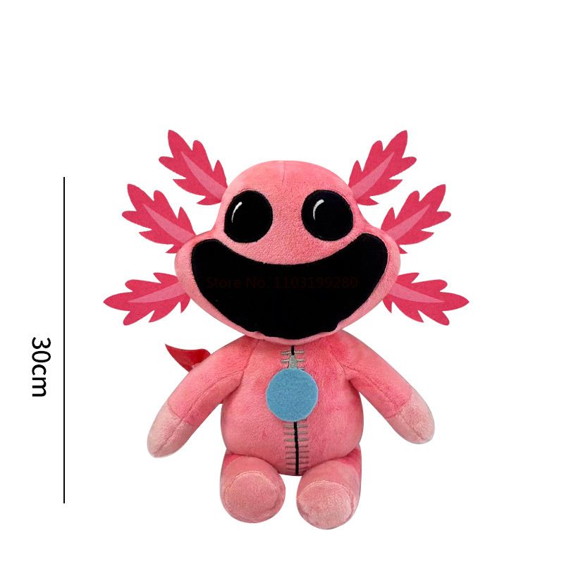 2024. gada jauna Smiling Critters spēļu sērija Plīša rotaļlietas Terror Monster Big Mouth Purpursarkans kaķis Biedējoši purpursarkanā kaķa pildīta plīša dāvana_voghion.com