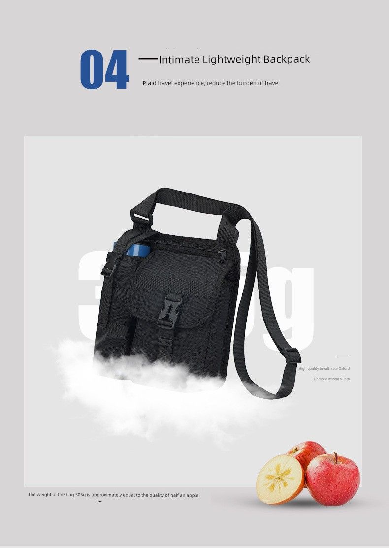 Outdoor Wild Fishing Vacuum Cup 8-Inch Flat Messenger Bag_voghion.com