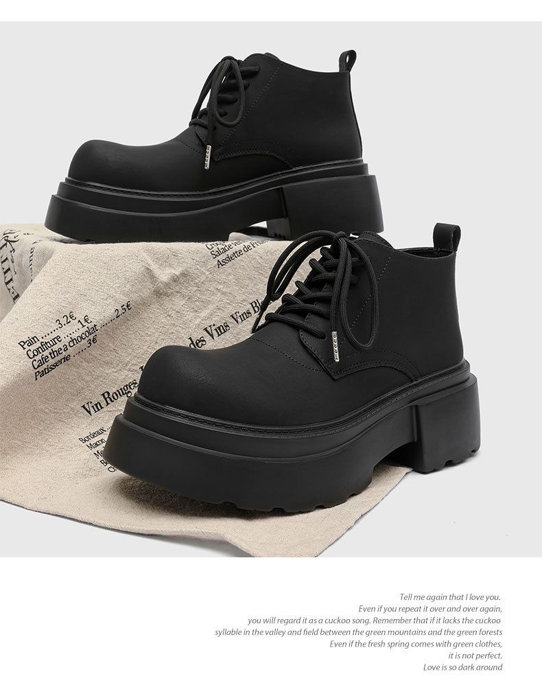 Kurze Martin-Stiefel mit dicker Sohle Trendy Retro Kurze Stiefel für Herren_voghion.com
