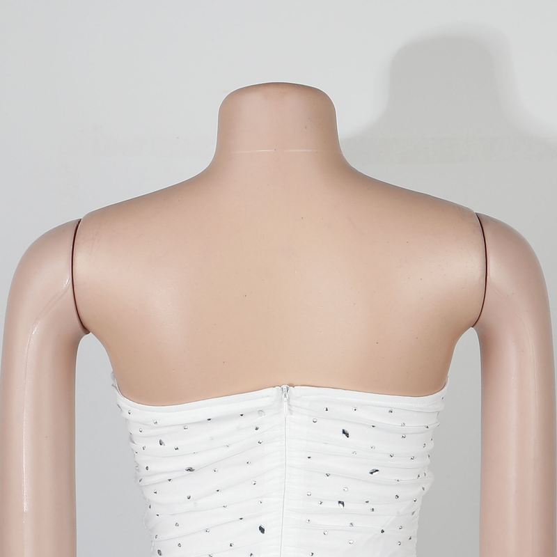 Women's fashion sexy slim drill dress_voghion.com