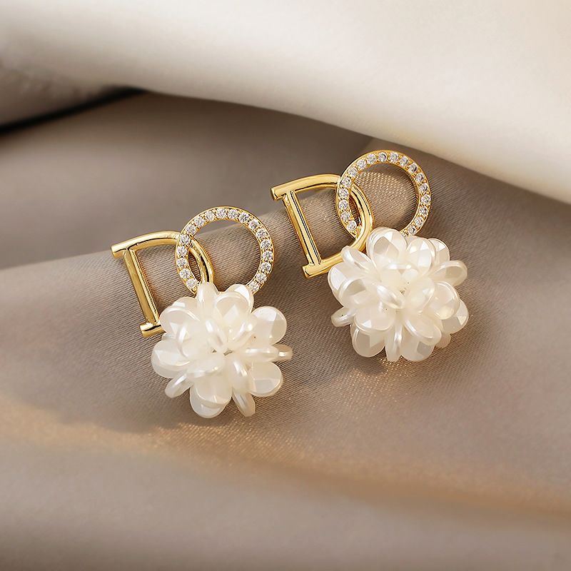 Accessori da donna Orecchini con diamanti incastonati, design dal temperamento semplice, tendenza, orecchini_voghion.com