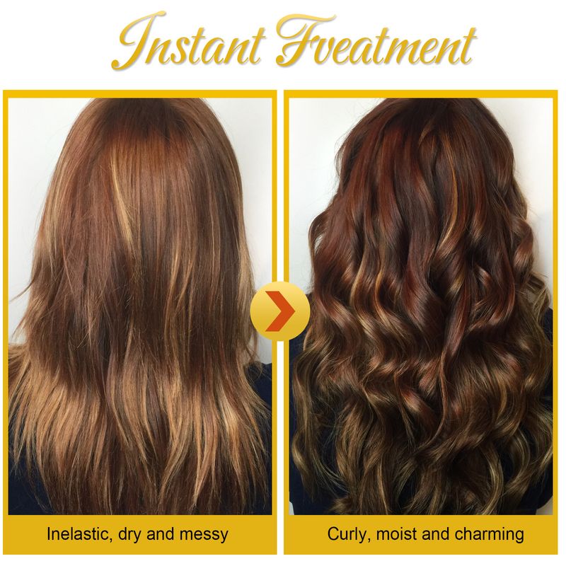 Hair Curling Cream Styling Sculpting Frizzy Wavy Boost Elastin Volumizing Fluffy Thickening Nourishing Enhance Hair Define Cream_voghion.com