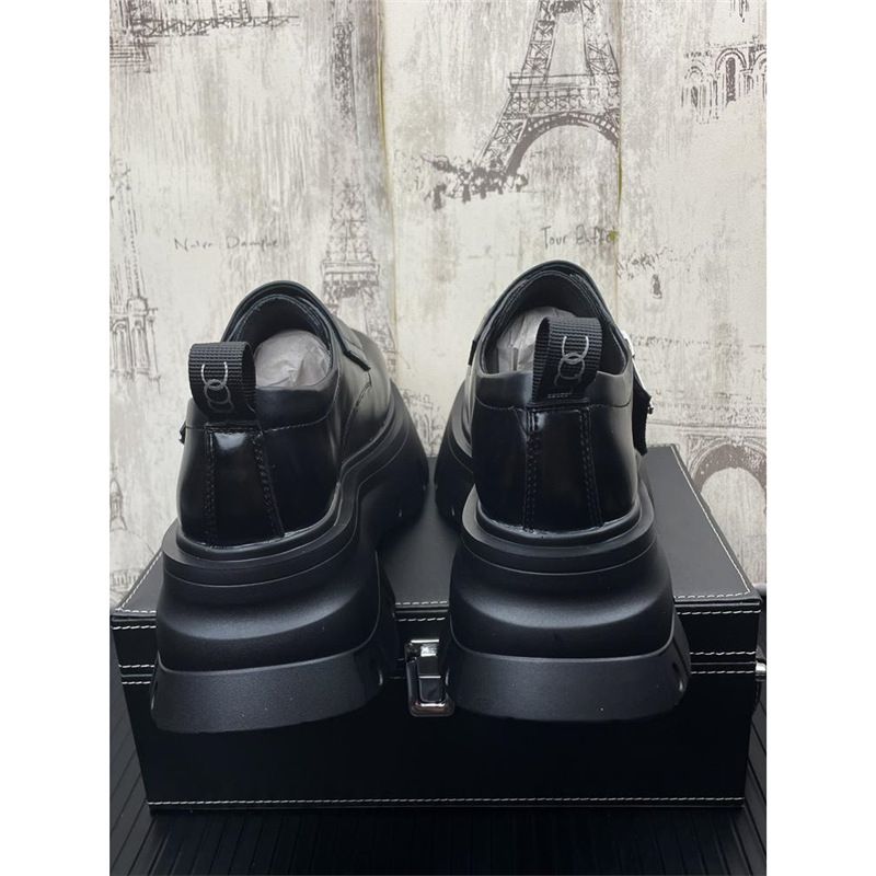 Regal Footwear Modische und stilvolle große Lederschuhe mit dicken Sohlen, verstecktem Keilabsatz, formelle Business- und Büroschuhe zum Hineinschlüpfen,_voghion.com