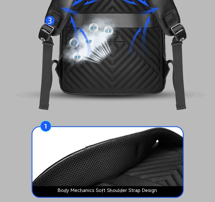 Nueva mochila de negocios de cuero genuino para hombres, mochila de gran capacidad, mochila de piel de vaca para ordenador_voghion.com