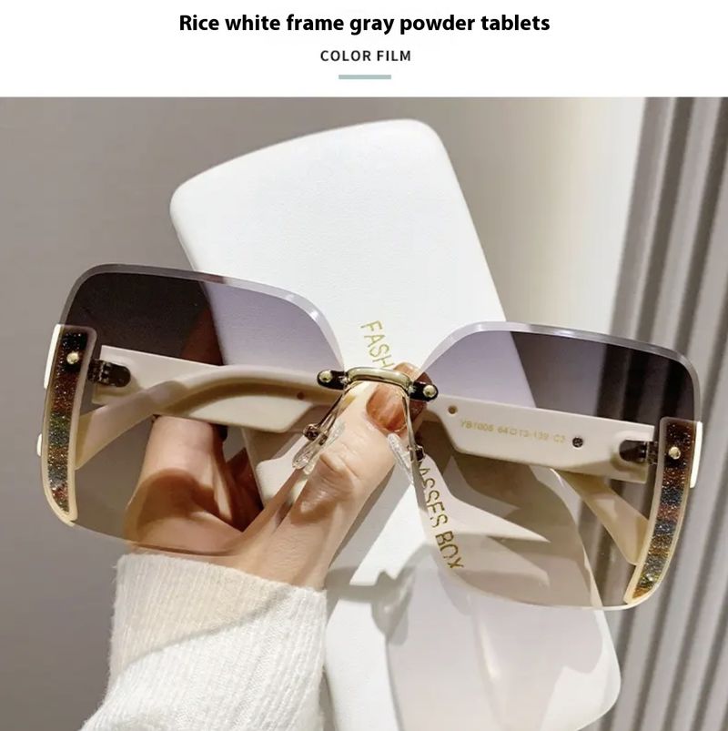 Lunettes de soleil tendance à paillettes fines pour femmes, protection UV, nouveau style 2025_voghion.com