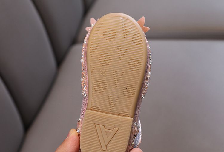 Neu Mädchen Prinzessin Bogen Baby Dance Zeigen Einzelnen Schuh Leder Schuhe Für_voghion.com
