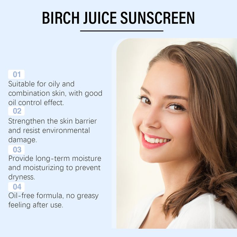 Lagana hidratantna krema za tijelo s neljepljivim uljima Juice Birch Oil Control za vanjsku upotrebu_voghion.com